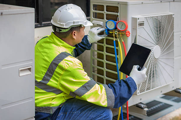 Professional Air Duct Cleaning technician working in Squires, MO